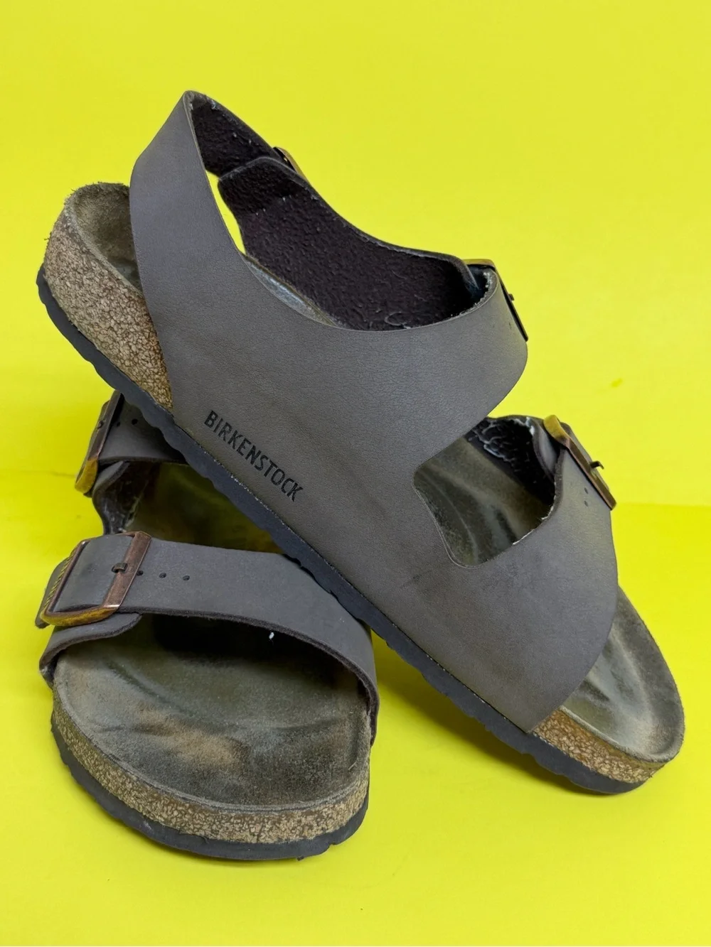Birkenstock Unisex Milano Birkibuc Mocha Sandals EU41/W10-10.5/M8-8.5